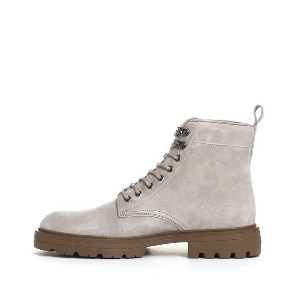 Hogan Beige Suede Lace-Up Polish - NWT